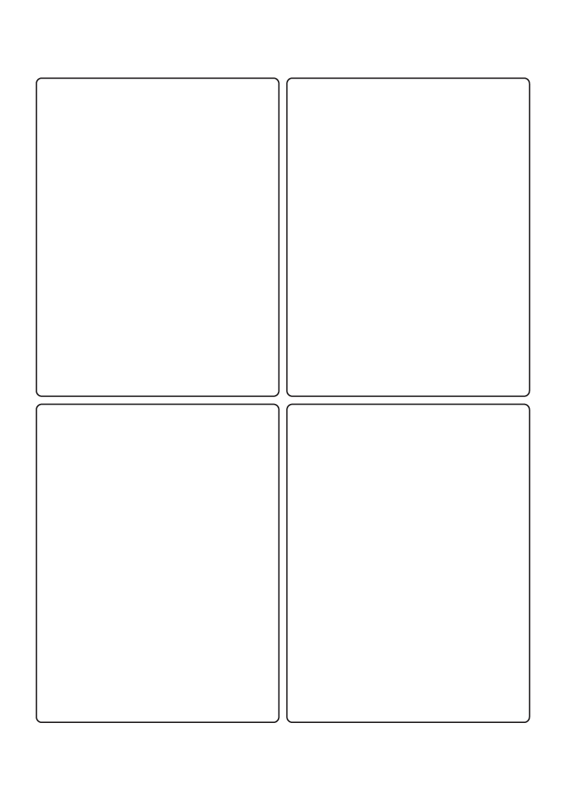 Rectangle labels 118mm x 90mm - White Paper Labels