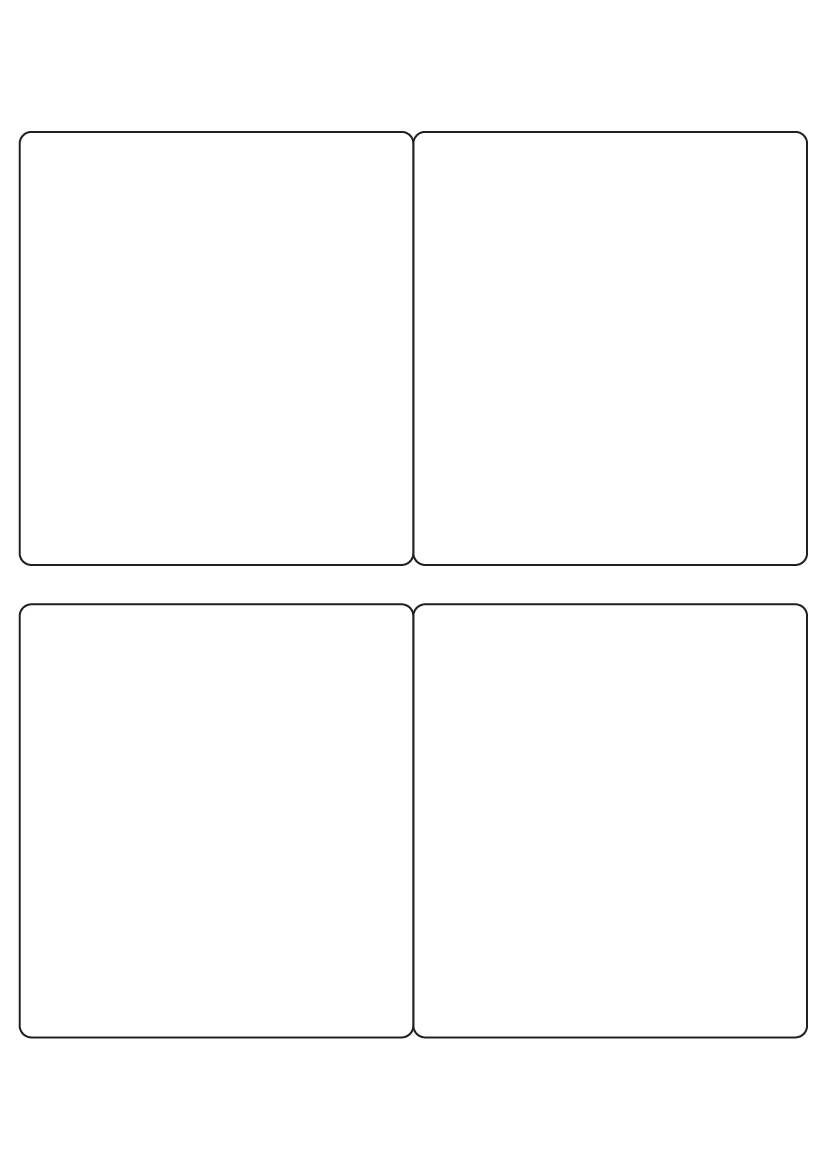 Rectangle labels 110mm x 100mm - White Paper Labels