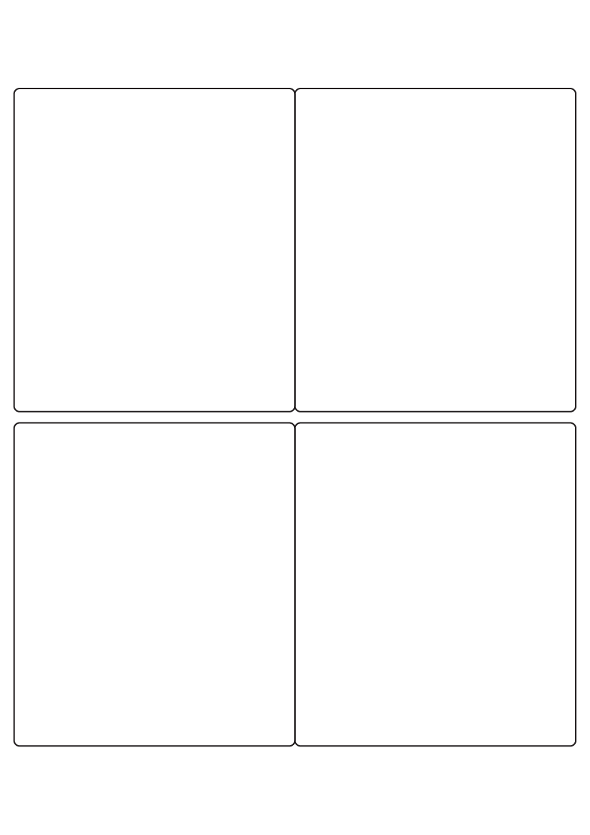 Rectangle labels 115mm x 100mm - White Paper Labels