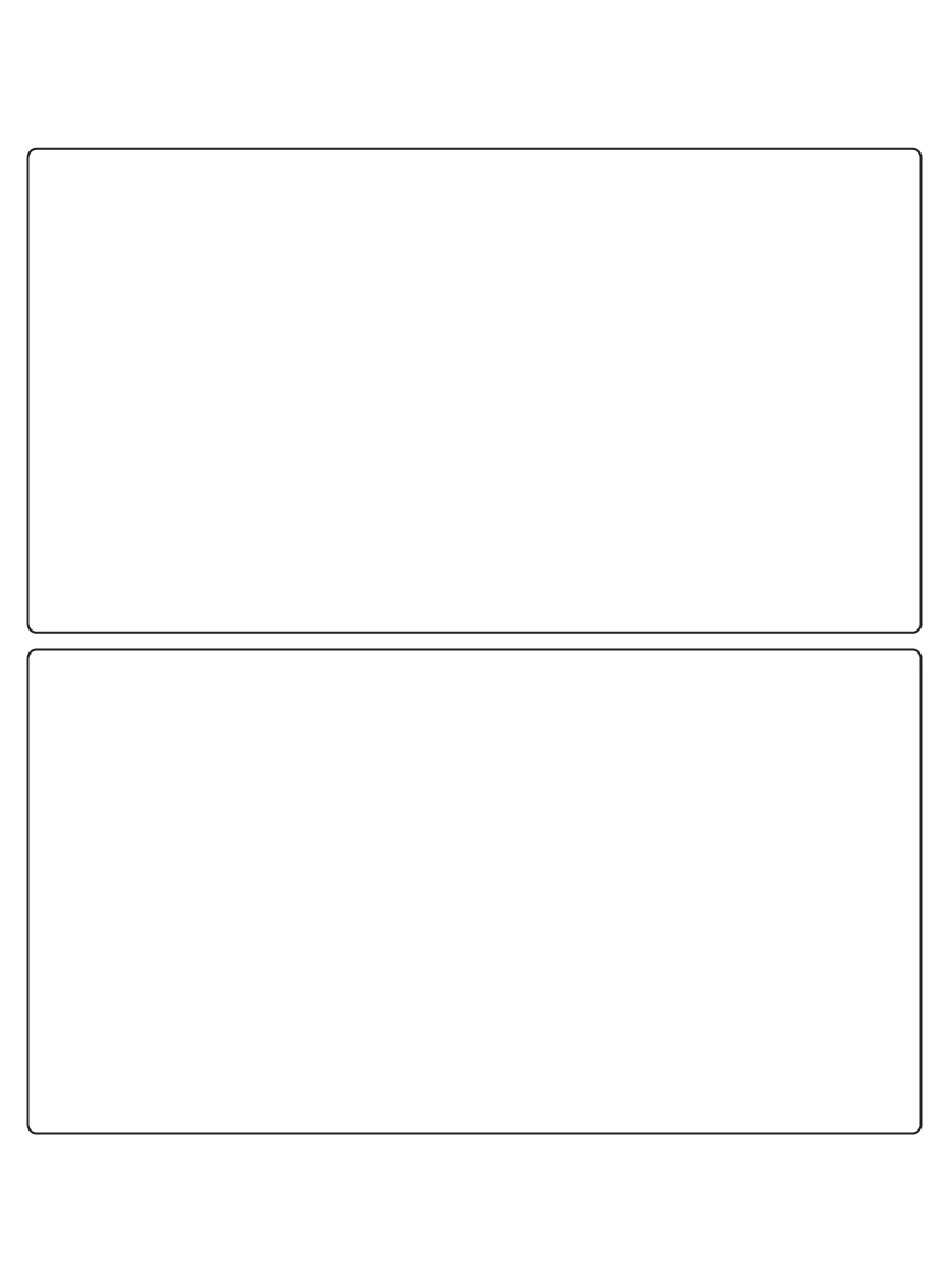 Rectangle labels 207mm x 112mm - White Paper Labels