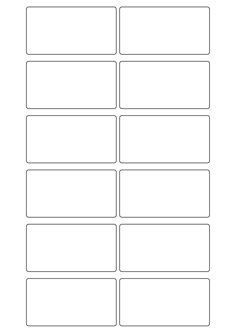 Rectangle labels 80mm x 42mm - Solid Colours Paper Labels