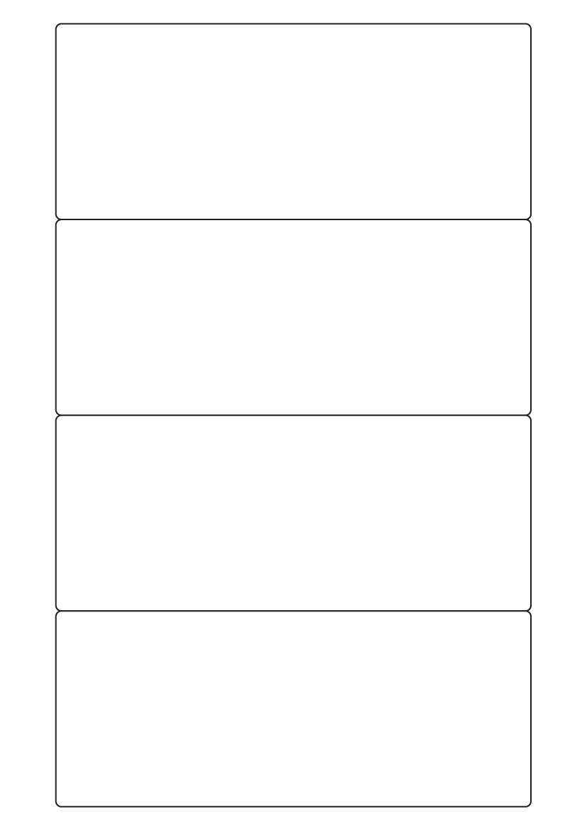 Rectangle labels 170mm x 70mm - White Paper Labels