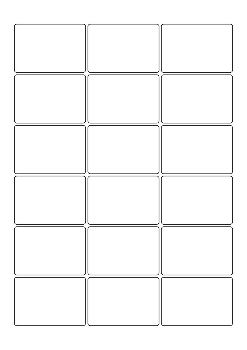 Rectangle labels 60.5mm x 41mm - Solid Colours Paper Labels