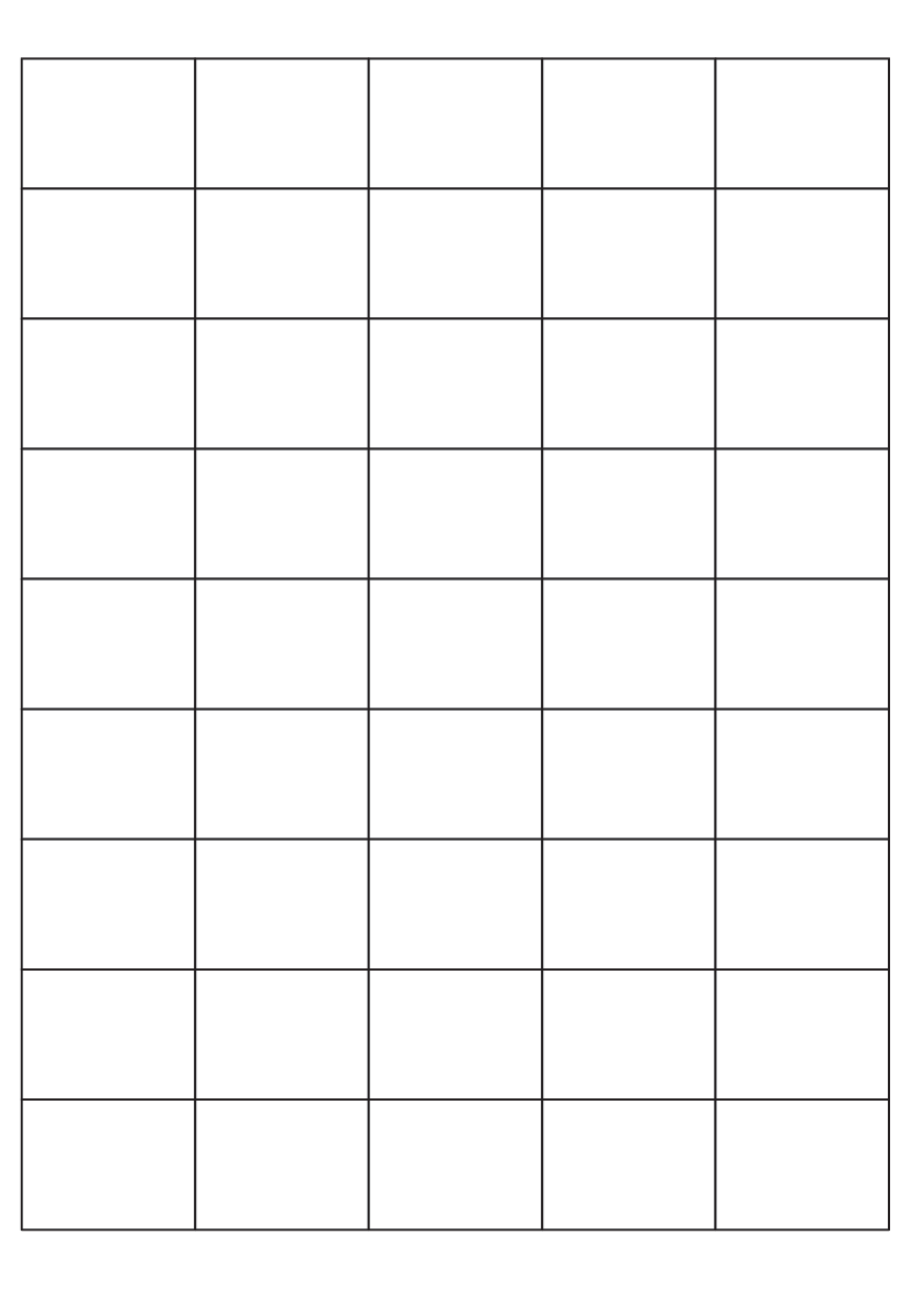 Rectangle labels 40mm x 30mm - White Paper Labels