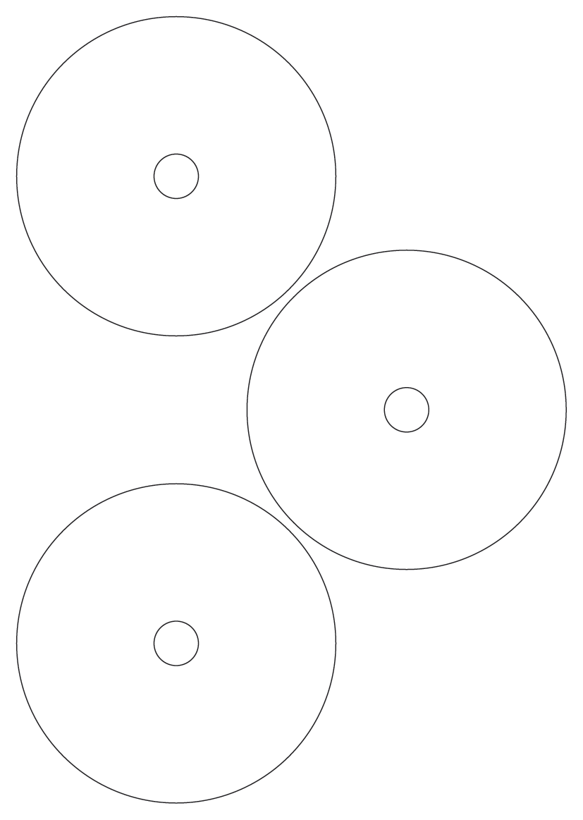 Media labels 115mm dia - White Paper Labels