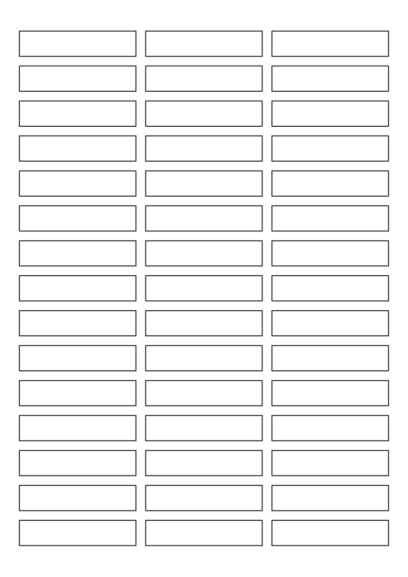 Rectangle labels 60mm x 13mm - Solid Colours Paper Labels