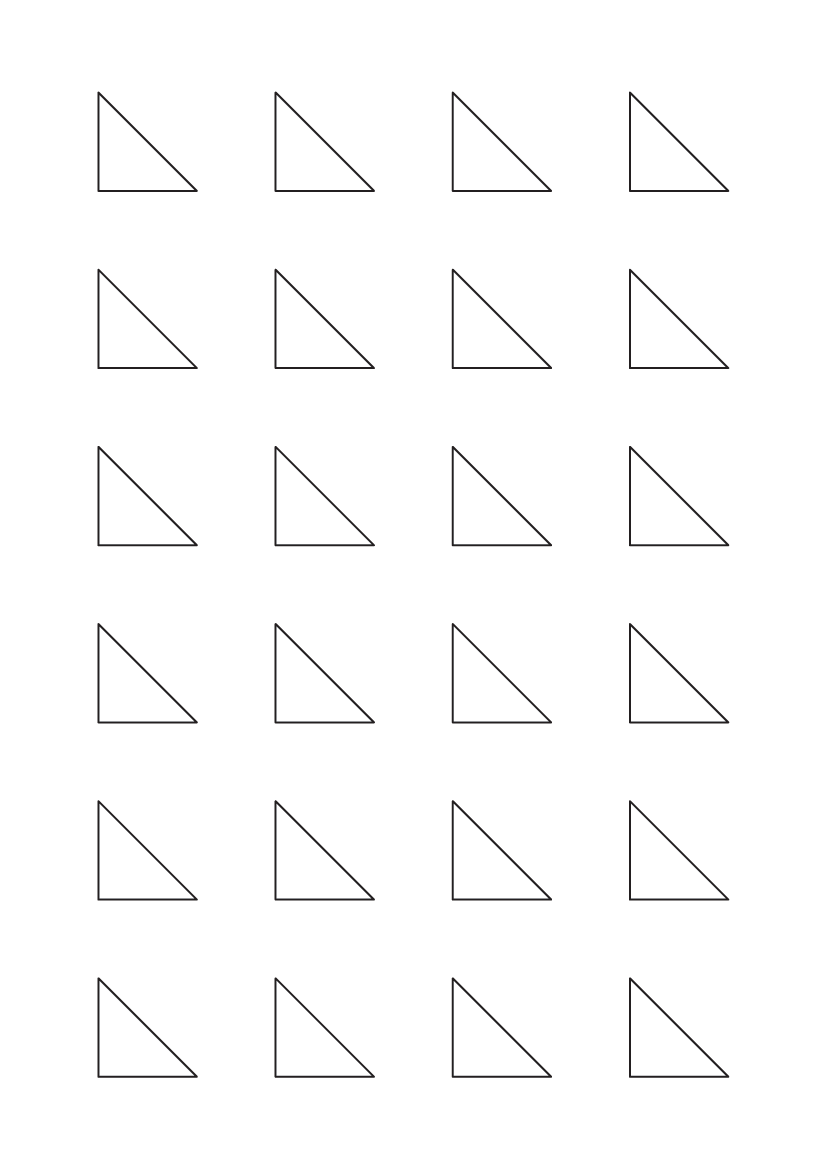 Triangle labels 25mm x 25mm - White Paper Labels