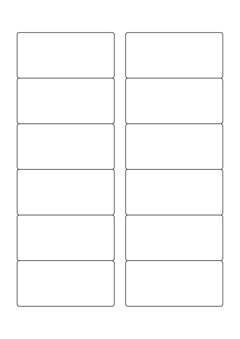 Rectangle labels 85mm x 40mm - Solid Colours Paper Labels