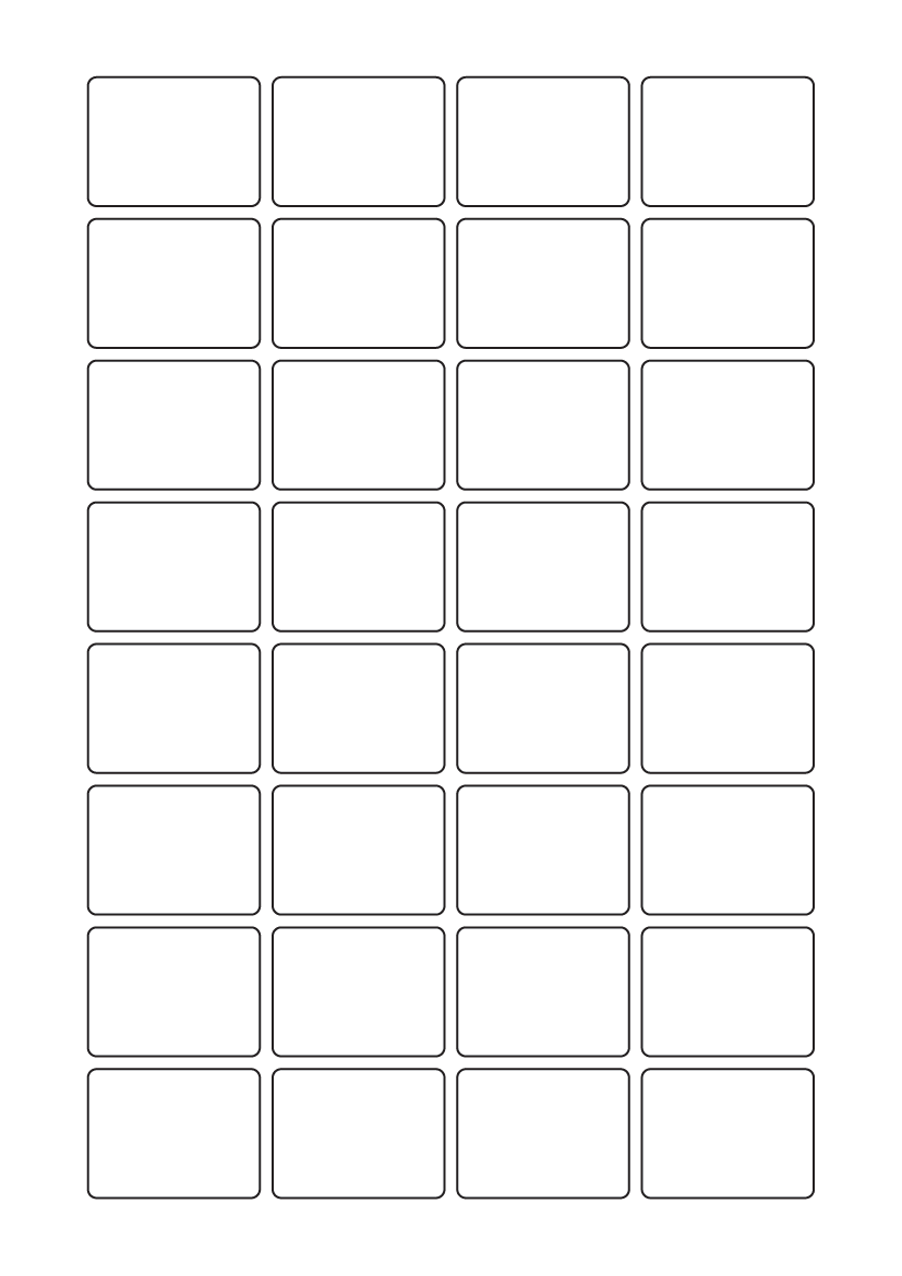 Rectangle labels 40mm x 30mm - White Paper Labels