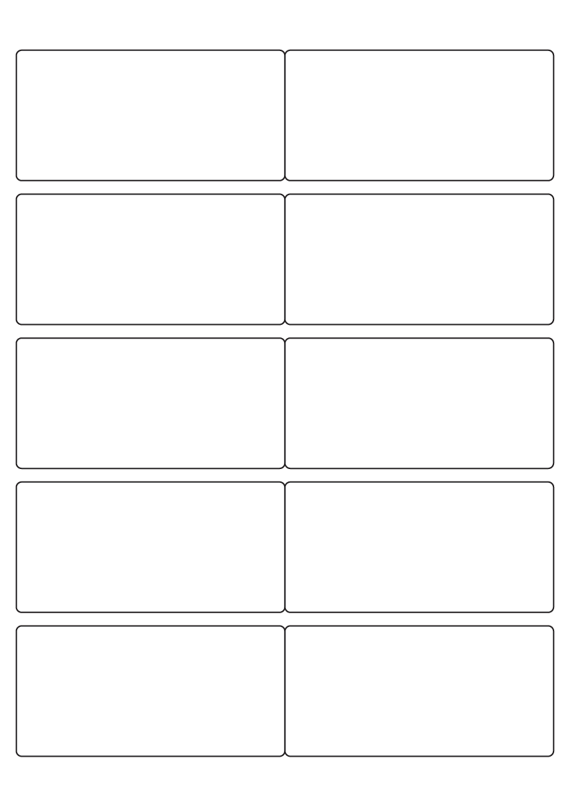 Rectangle labels 99mm x 48mm - Solid Colours Paper Labels