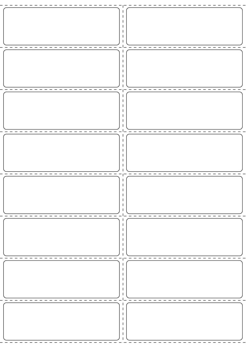 Rectangle labels 99mm x 32mm - Solid Colours Paper Labels