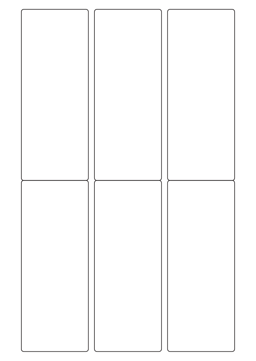 Rectangle labels 140mm x 55mm - White Paper Labels