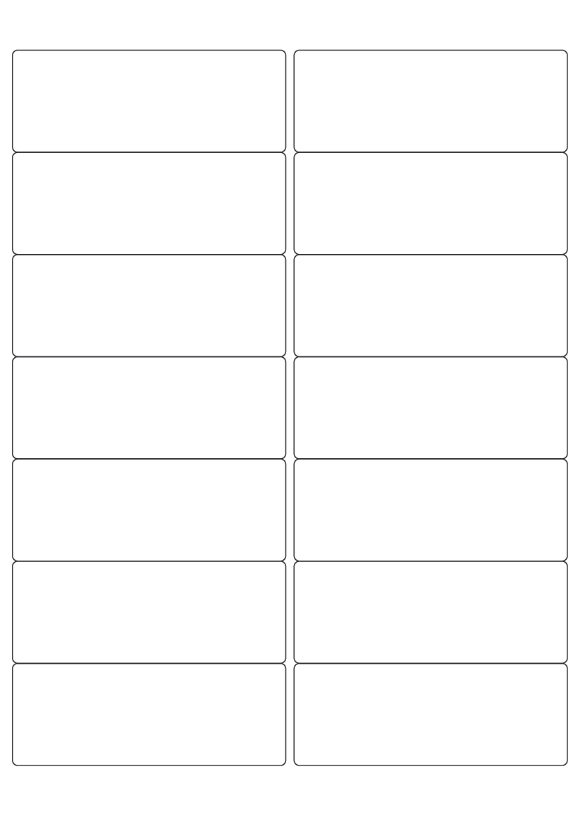 Rectangle labels 99mm x 37mm - Solid Colours Paper Labels