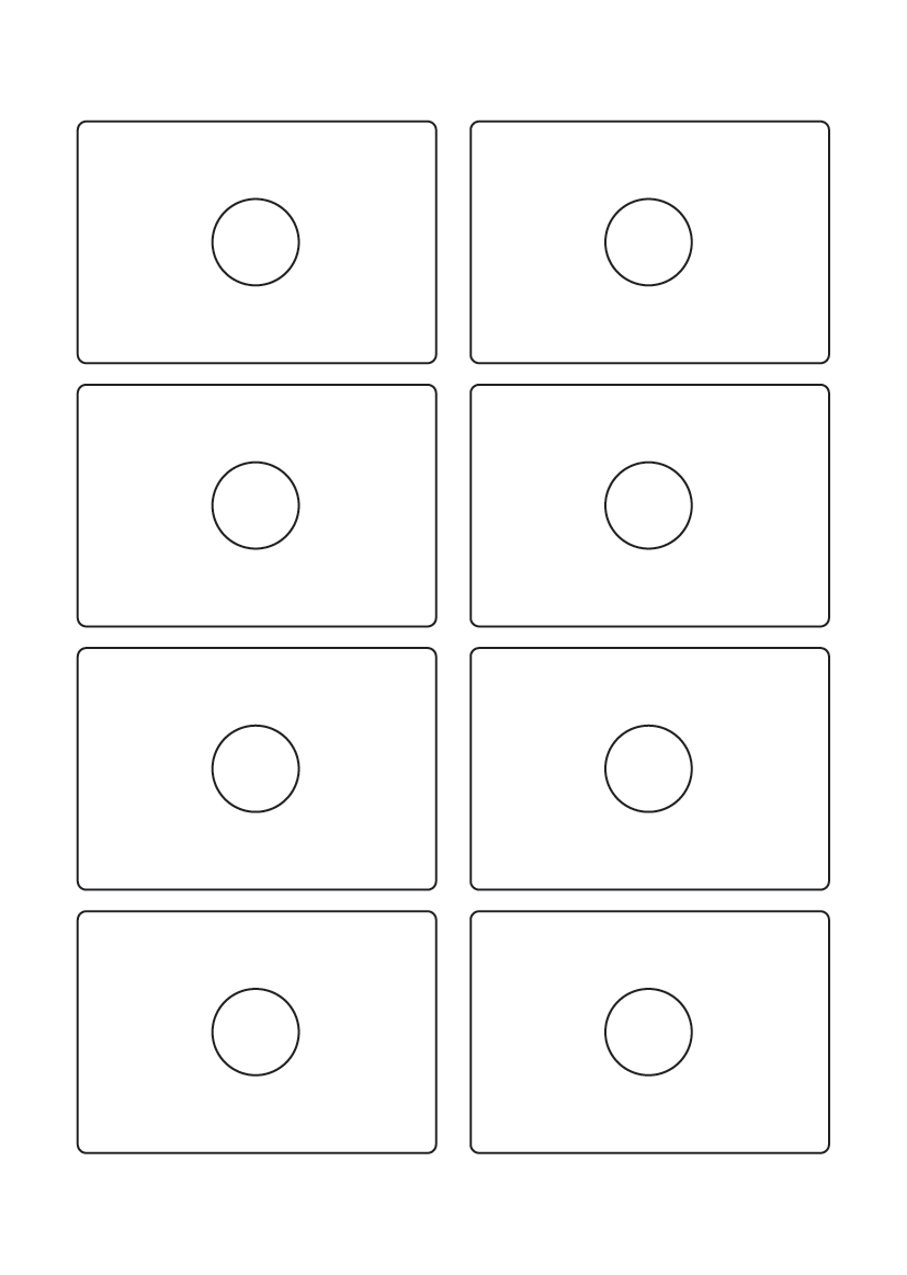 Media labels 83mm x 56mm - White Paper Labels