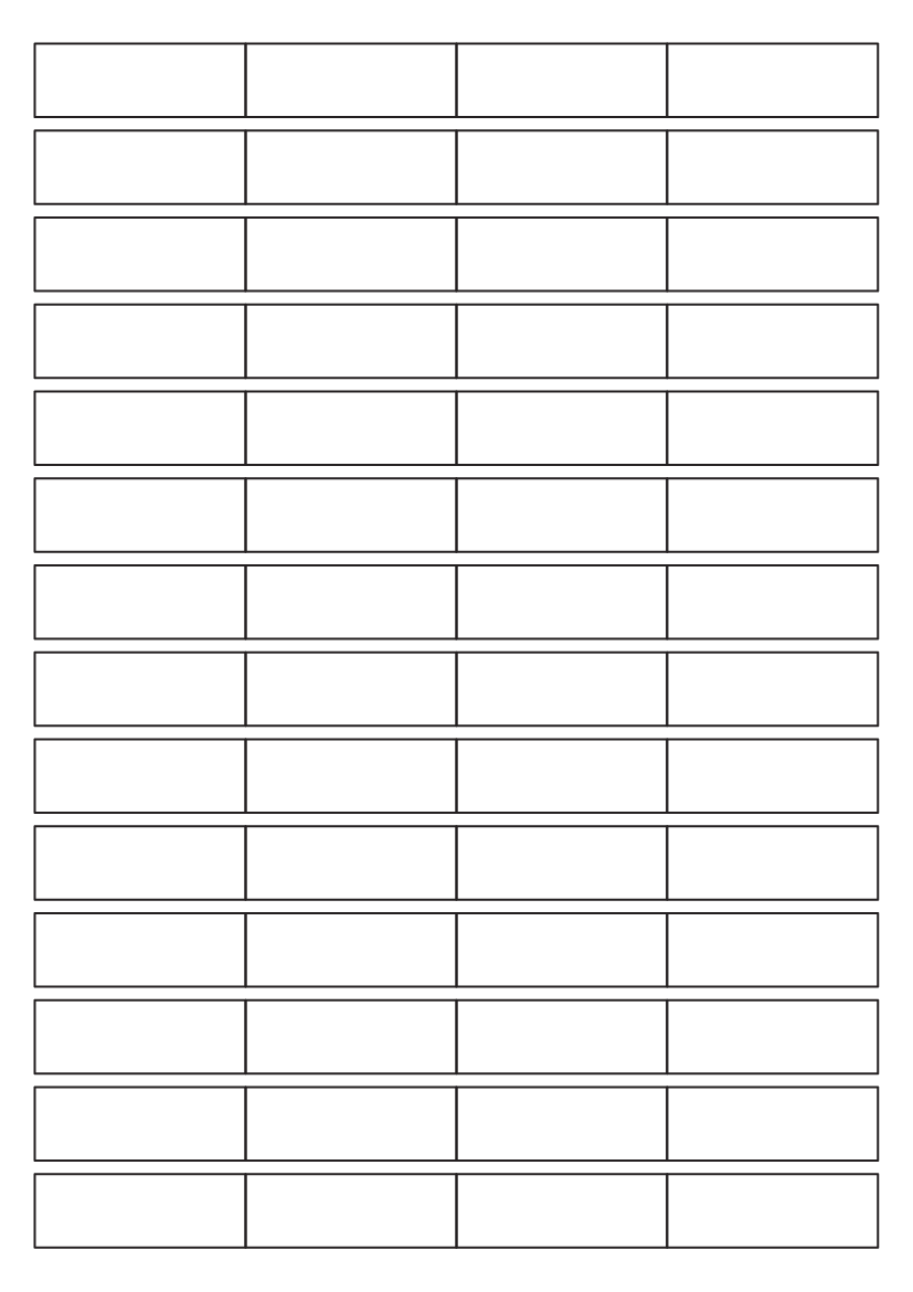 Rectangle labels 48.5mm x 12mm - Solid Colours Paper Labels