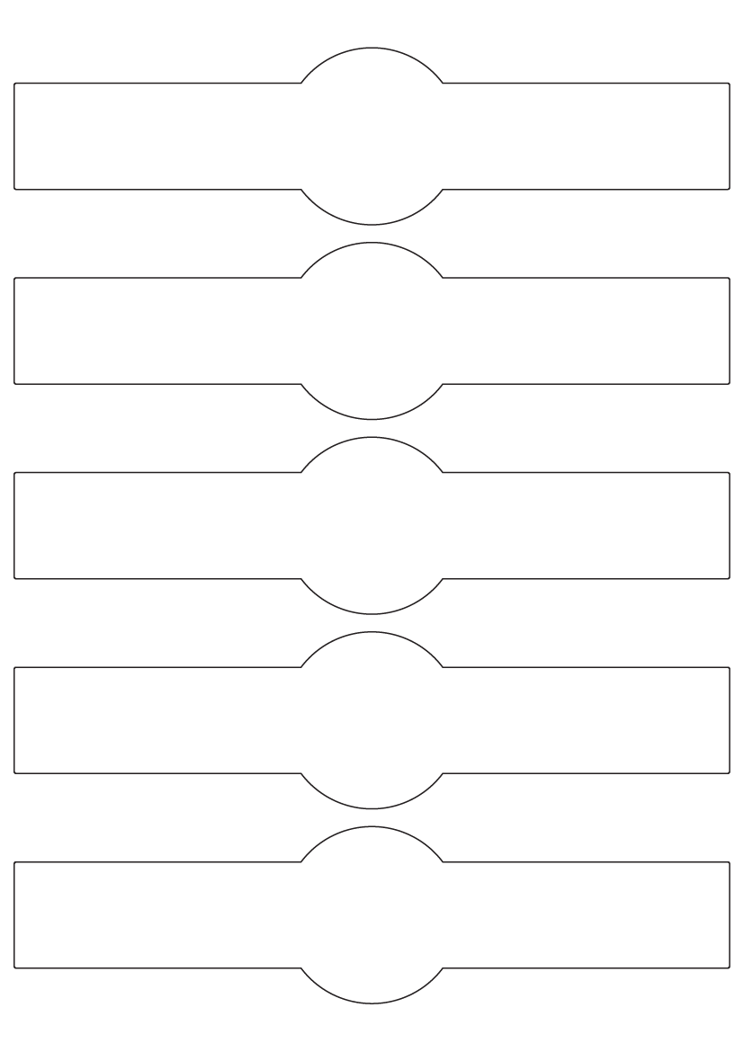 Bottle labels 202mm x 50mm - White Paper Labels