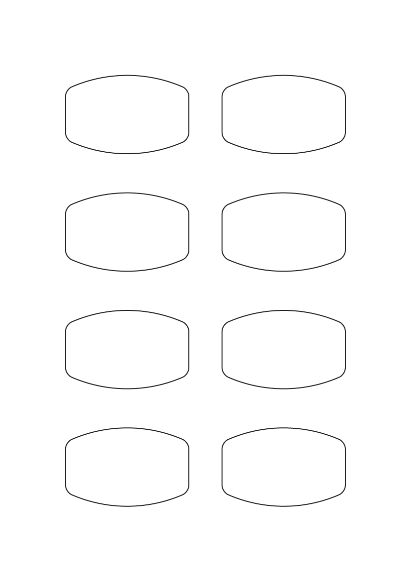 Rounded Rectangle labels 63mm x 40mm - Speciality Paper Labels Rounded Rectangle labels 63mm x 40mm - Speciality Paper Labels