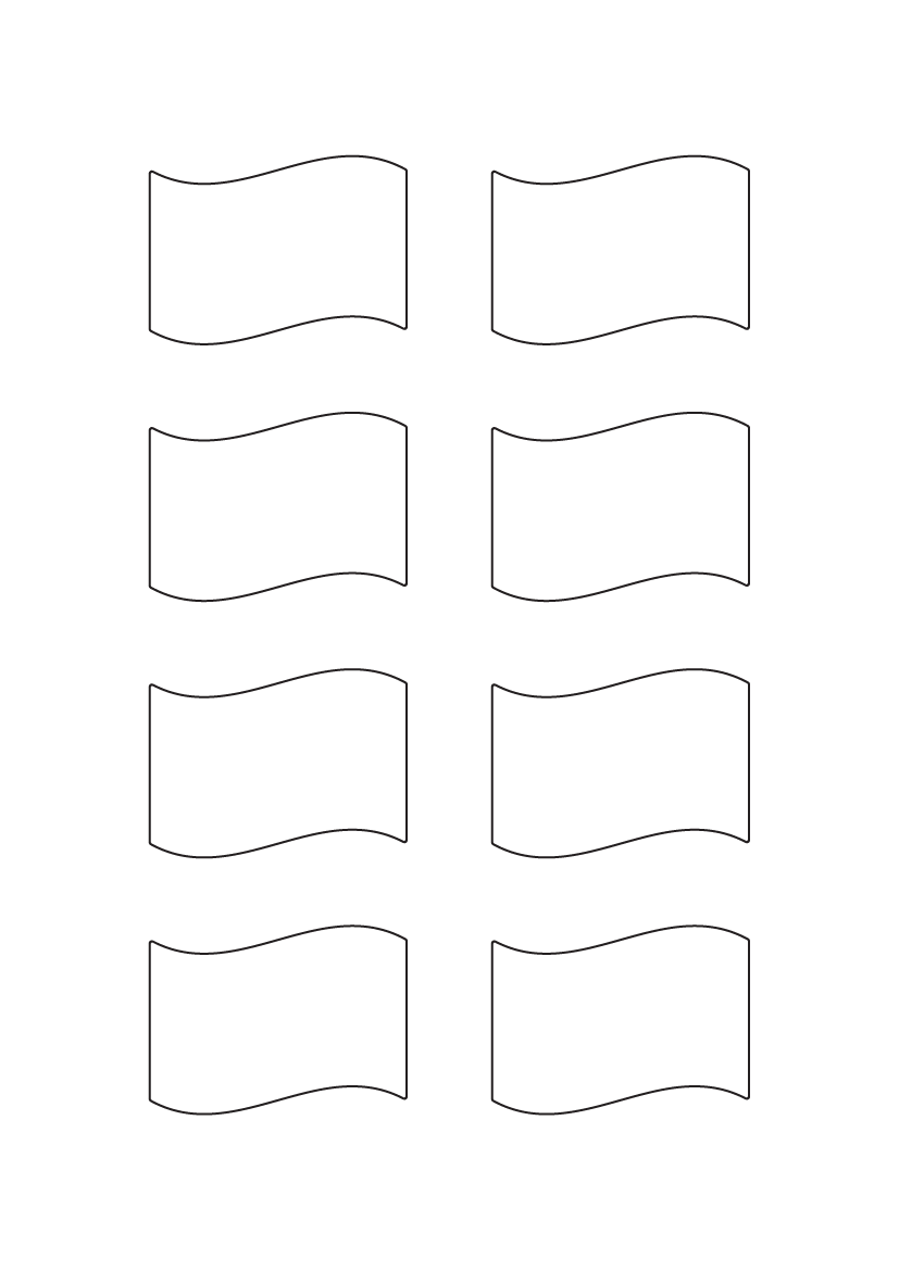 Waving Flag labels 60mm x 44mm - Speciality Paper Labels Waving Flag labels 60mm x 44mm - Speciality Paper Labels