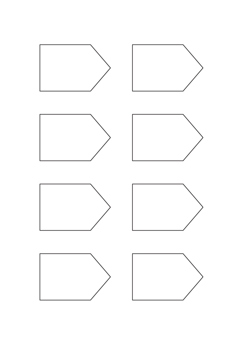 Arrow labels 61mm x 40mm - Speciality Paper Labels Arrow labels 61mm x 40mm - Speciality Paper Labels