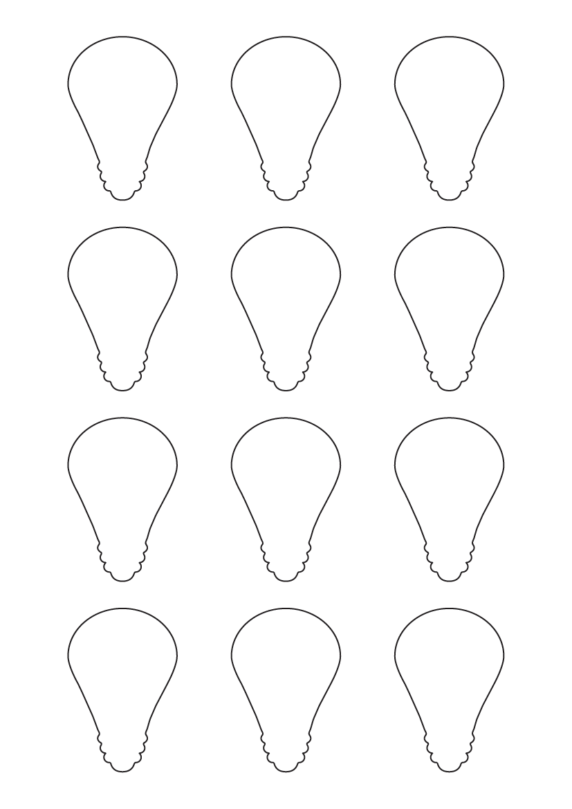 Light Bulb labels 40mm x 60mm - Speciality Paper Labels Light Bulb labels 40mm x 60mm - Speciality Paper Labels