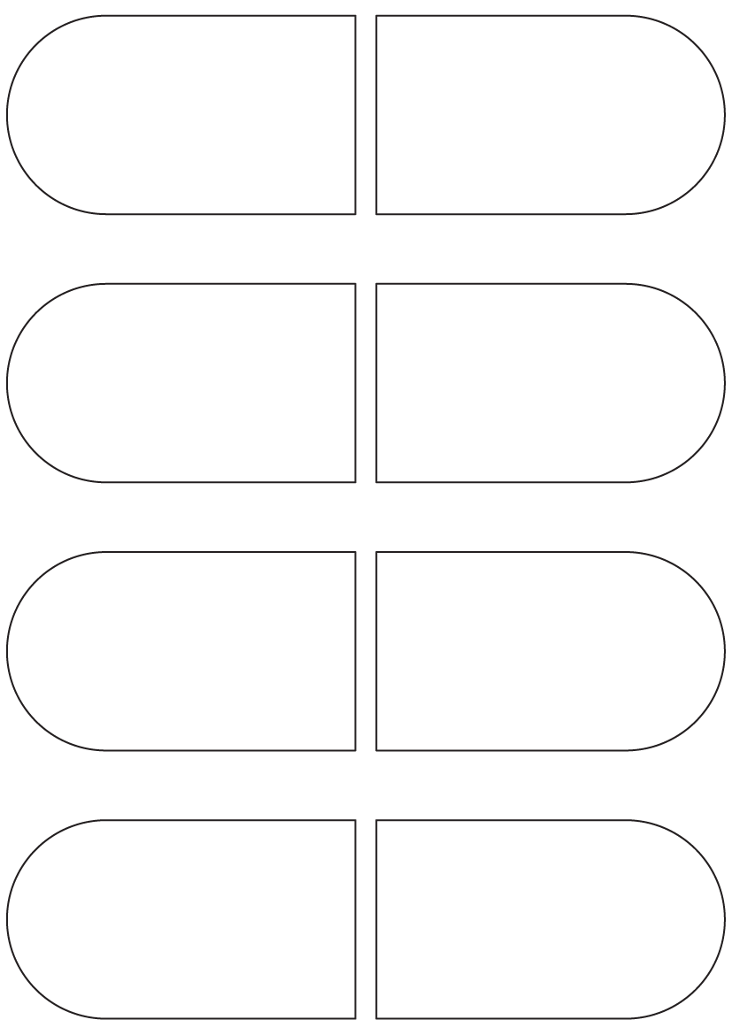 Bottle labels 100mm x 57mm - Dome - Tint Colour Labels