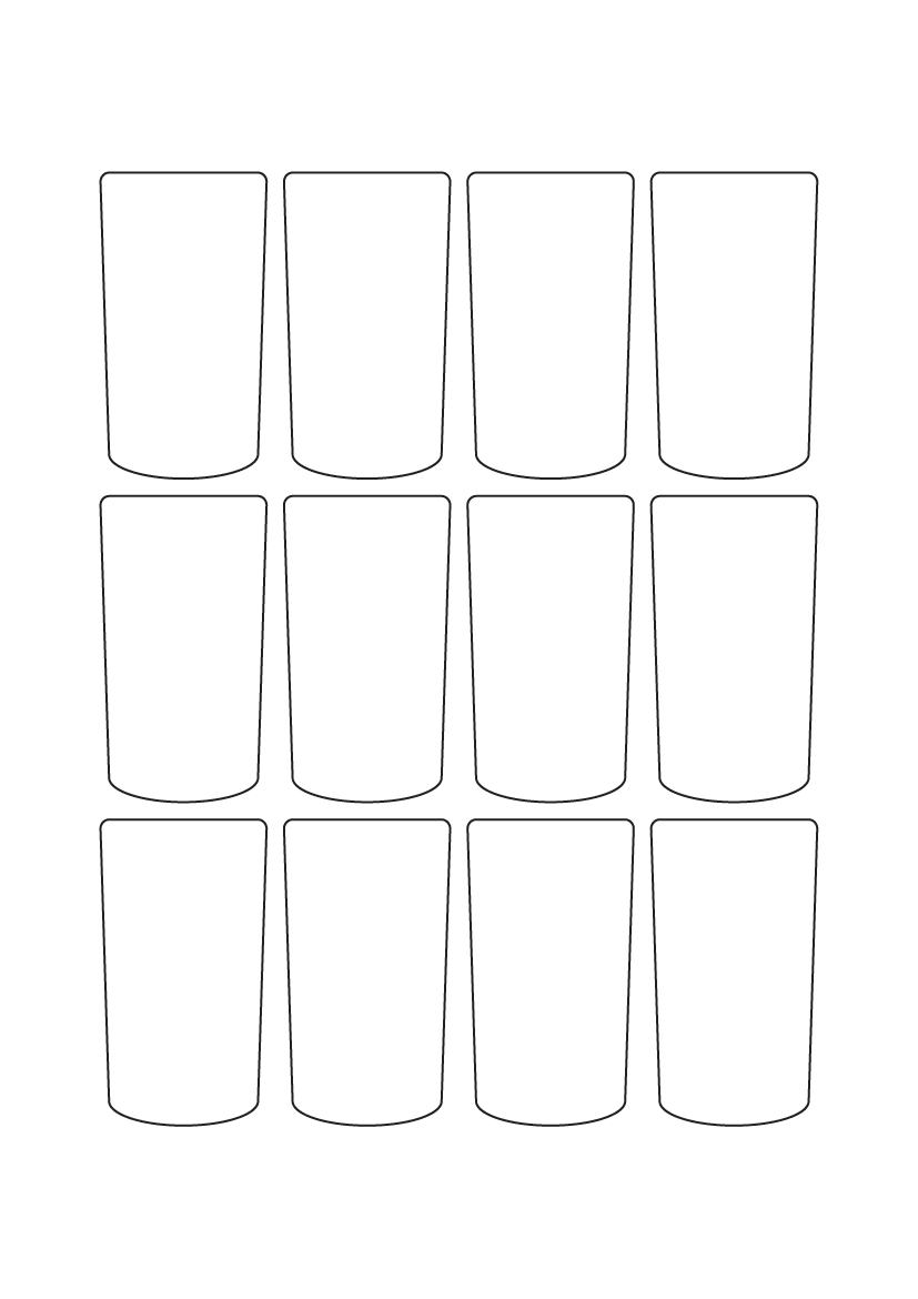 Bottle Labels 70mm x 38mm - Dome - White Paper Labels