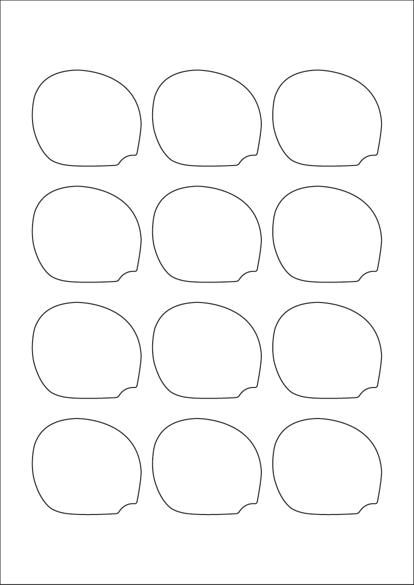 Bottle Labels 55mm x 48mm - White Paper Labels