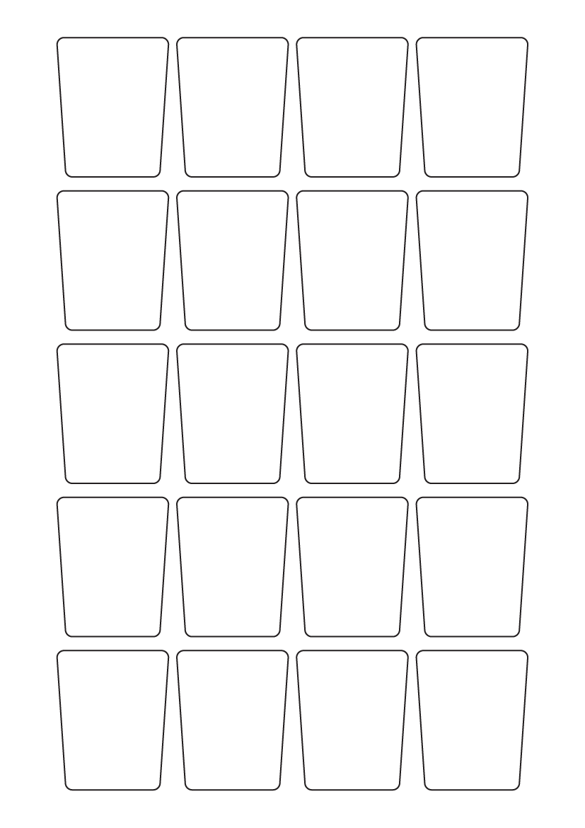 Bottle Labels 50mm x 40mm - White Paper Labels