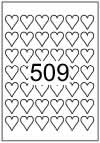 Heart Shape Labels 28mm x 30mm - Printed White Matt Paper Labels Heart Shape Labels 28mm x 30mm - Printed White Matt Paper Labels