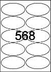 Custom Printed White Matt Paper Oval Labels - 98mm x 52mm Custom Printed White Matt Paper Oval Labels - 98mm x 52mm