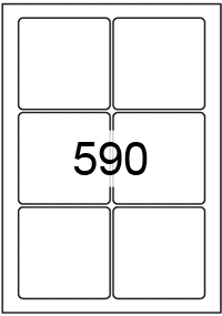 Custom Printed White Matt Paper Square Labels - 88mm x 88mm Custom Printed White Matt Paper Square Labels - 88mm x 88mm