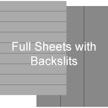 Full Sheets with Backslits