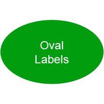 Oval Labels - Narrow