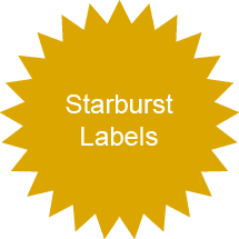 Starburst Labels - Narrow