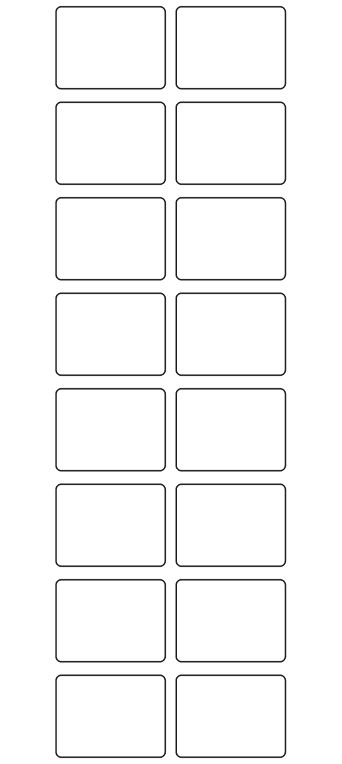 Rectangle Labels 40mm x 30mm - 4010 labels per roll