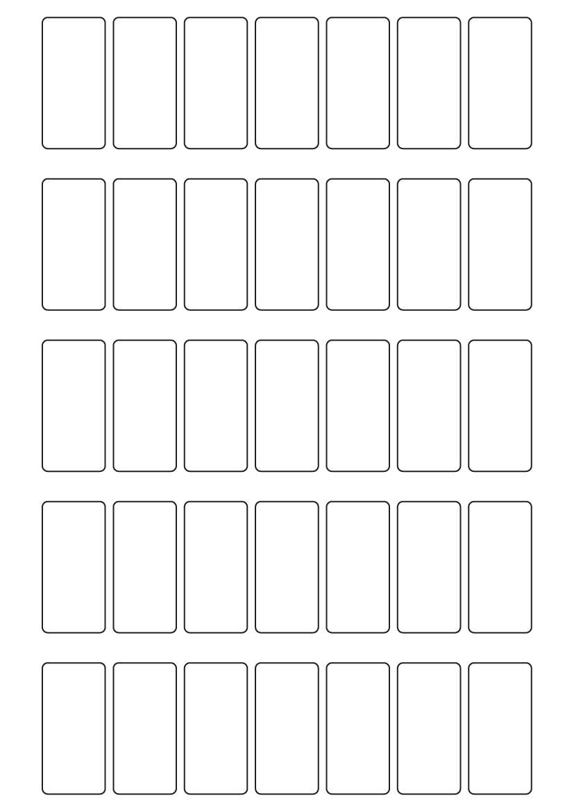 Rectangle Labels 23mm x 48mm - 8300 labels per roll
