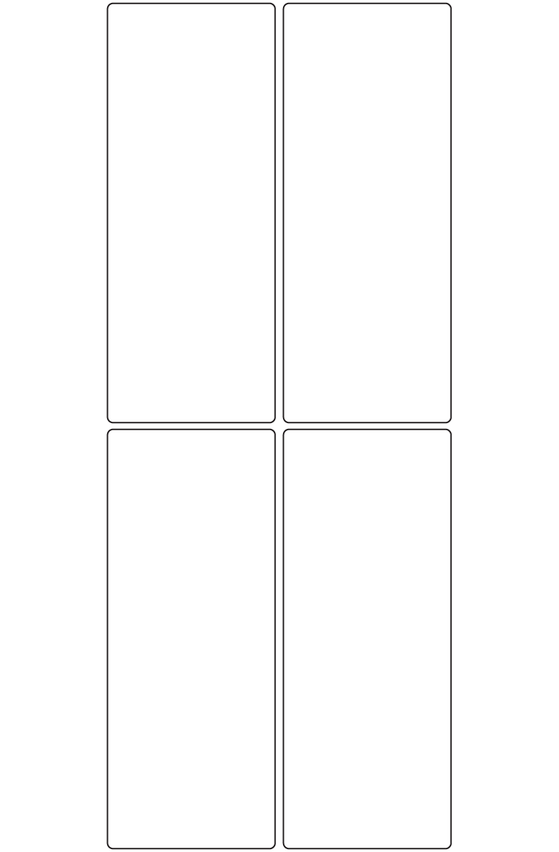 Rectangle Labels 60mm x 150mm - 920 labels per roll