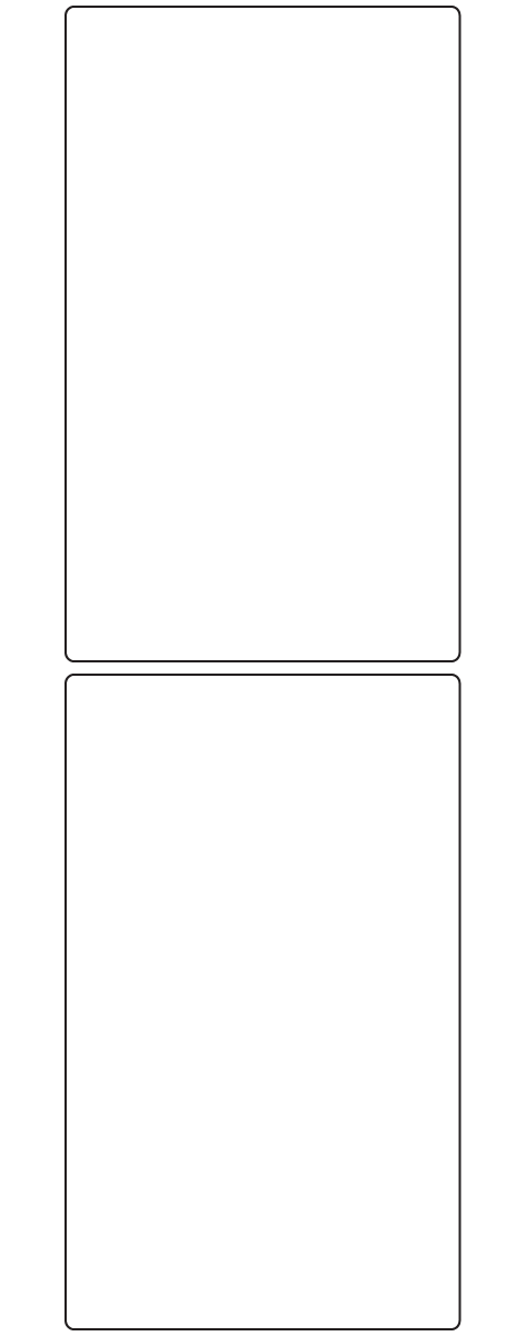 Rectangle Labels 90mm x 149.4mm - 460 labels per roll