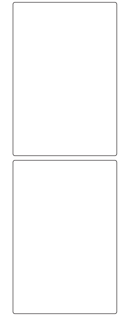 Rectangle Labels 100mm x 148mm - 460 labels per roll