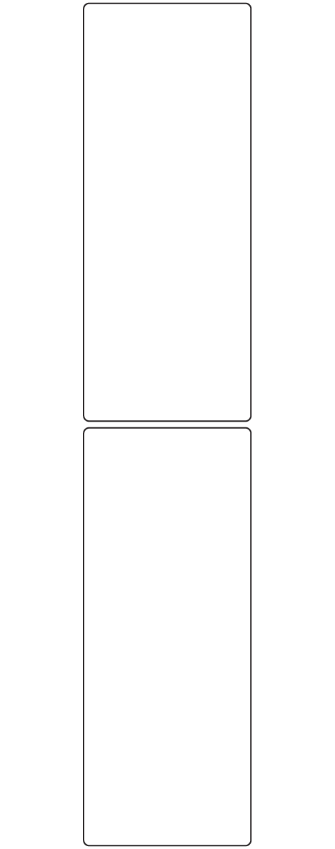 Rectangle Labels 60mm x 150mm - 460 labels per roll