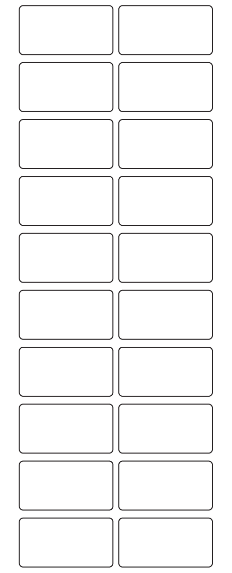 Rectangle Labels 48.5mm x 25.4mm - 4740 labels per roll