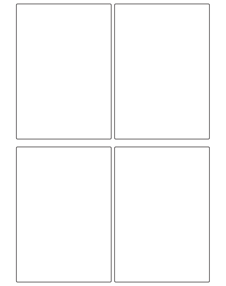 Rectangle Labels 84mm x 120mm - 1100 labels per roll