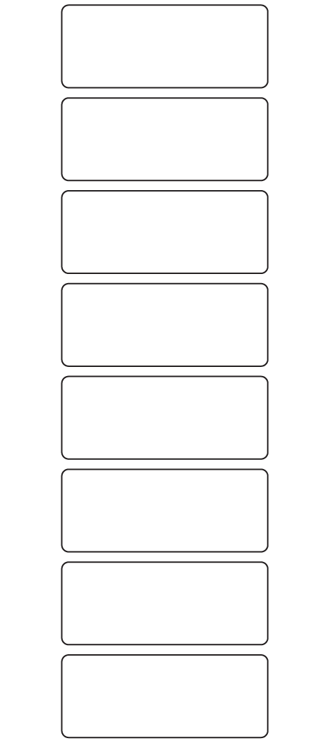 Rectangle Labels 75mm x 30mm - 2080 labels per roll