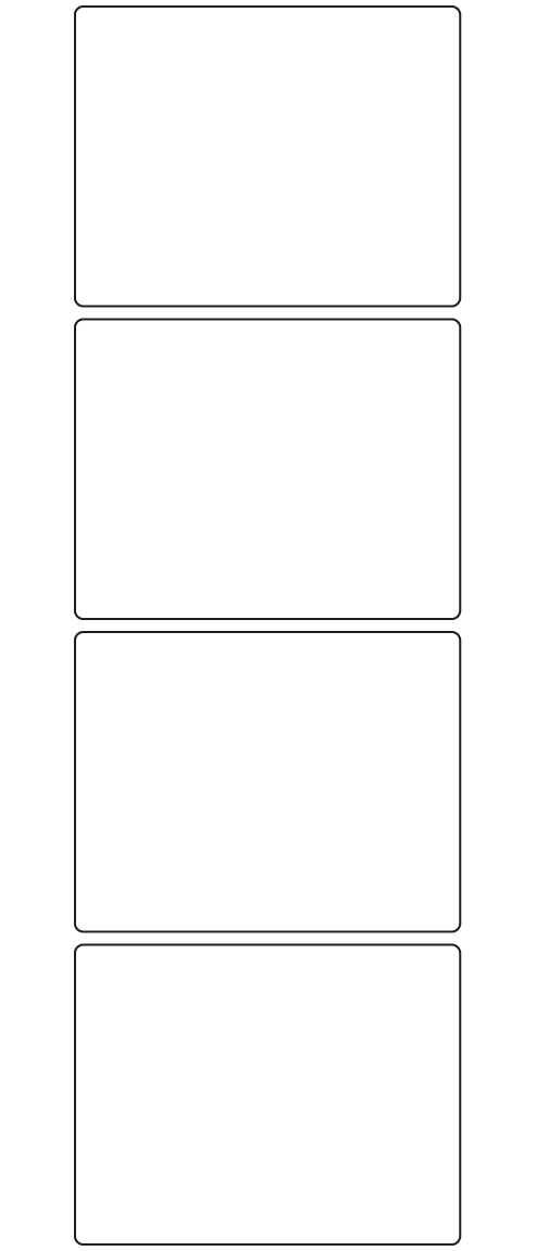 Rectangle Labels 90mm x 70mm - 960 labels per roll