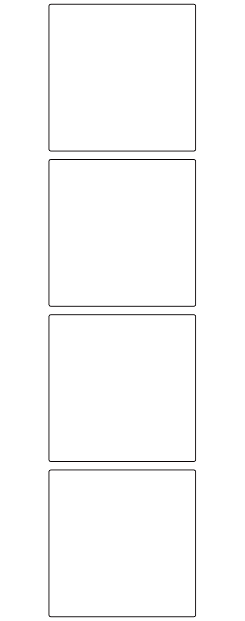 Rectangle Labels 75mm x 75mm - 880 labels per roll