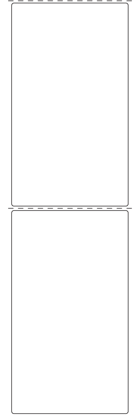 Rectangle Labels 100mm x 174mm - 390 labels per roll