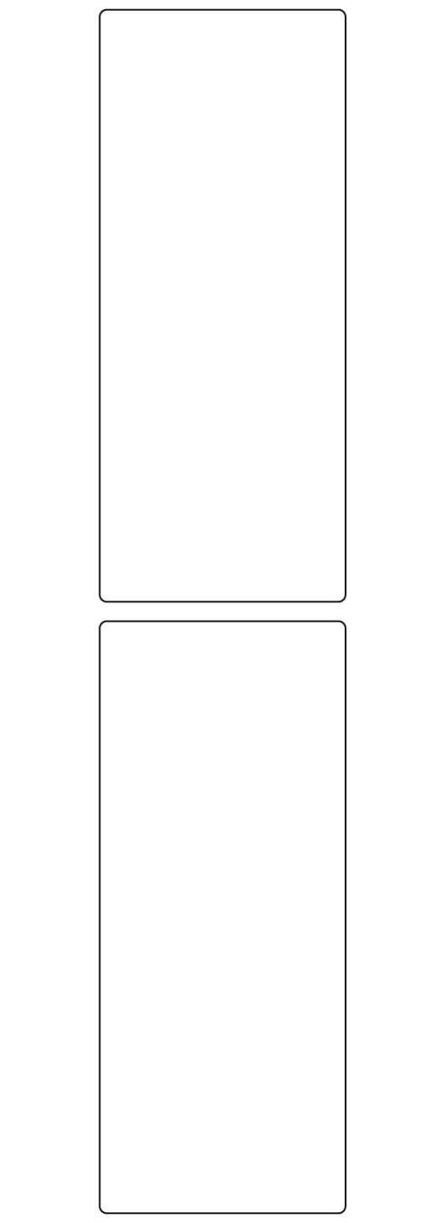 Rectangle Labels 69mm x 166mm - 410 labels per roll