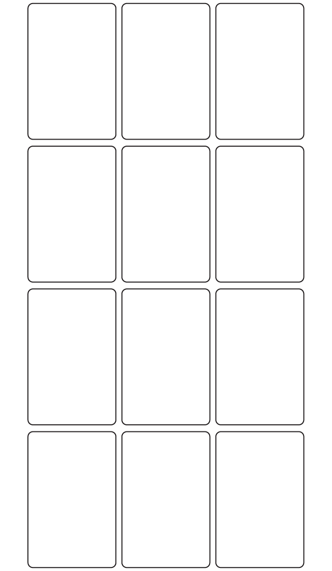 Rectangle Labels 44mm x 68mm - 2940 labels per roll