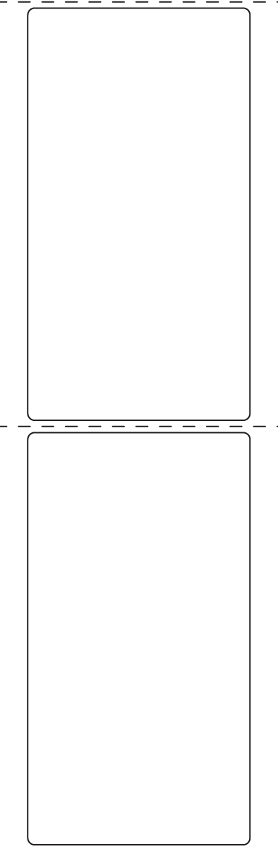 Rectangle Labels 80mm x 148mm - 460 labels per roll