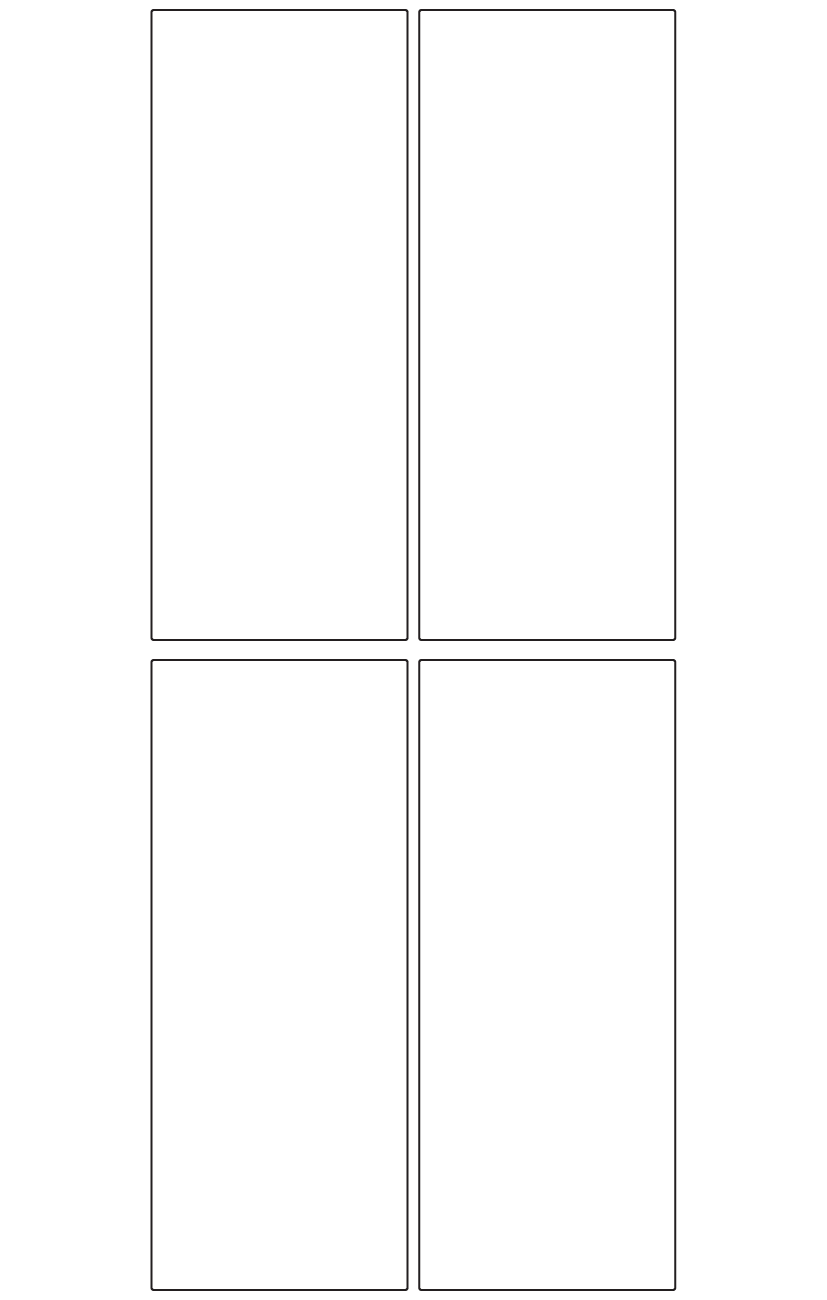 Rectangle Labels 65mm x 160mm - 850 labels per roll